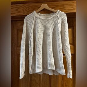 Madewell Cream Knit Crew Neck Sweater